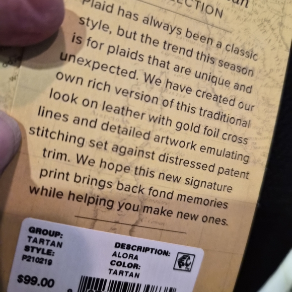 Patricia Nash Vintage Red and Black Plaid Crossbody Bag - Picture 8 of 8